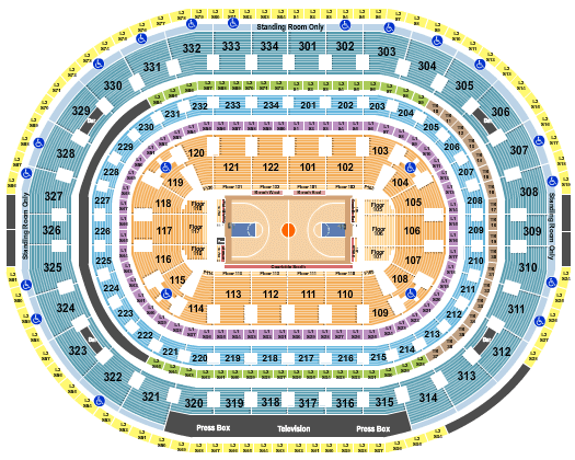 United Center Chicago Bulls Seating Chart